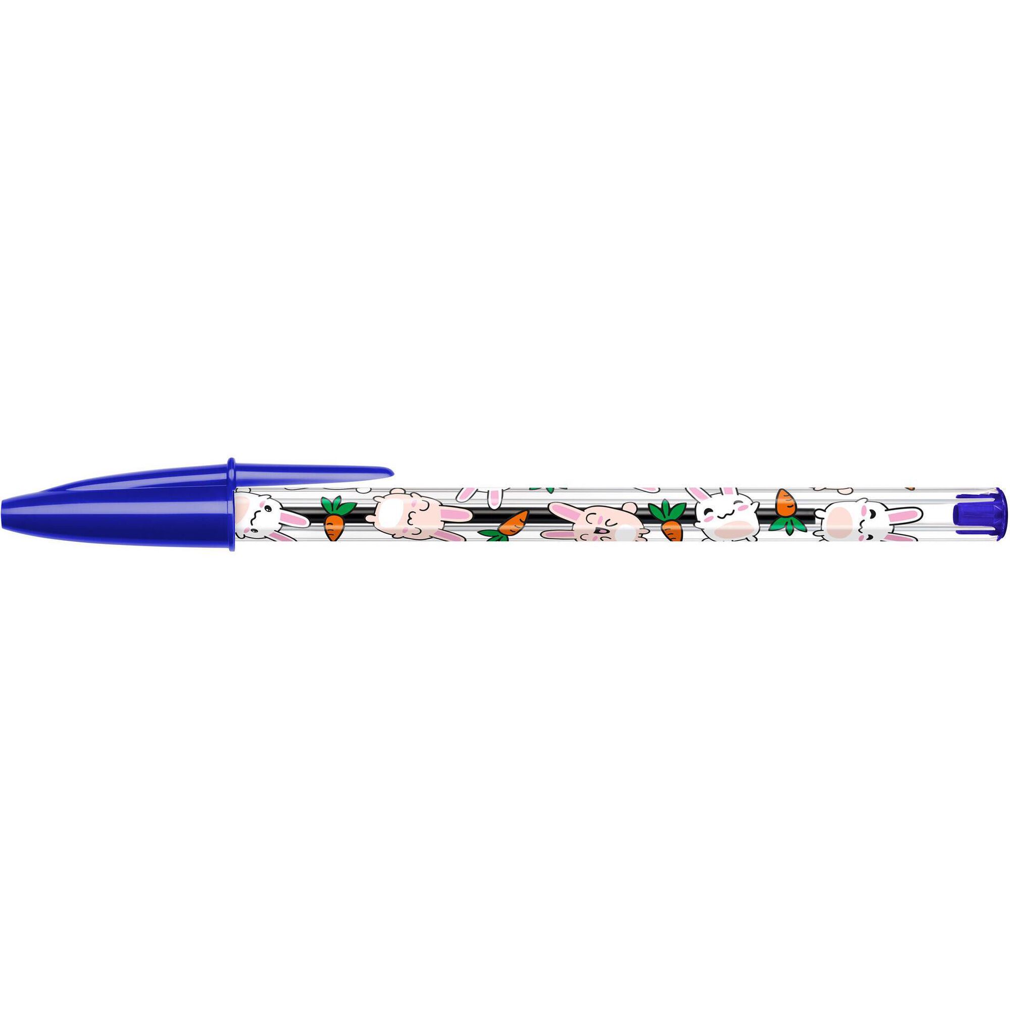 Esferogr&aacute;fica Cristal Decor Kawaii de Tinta Azul Bic