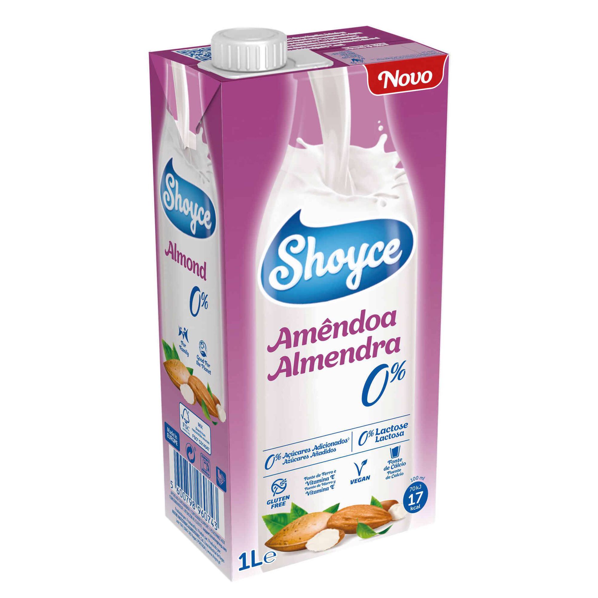 Bebida Vegetal de Amêndoa 0% Bebida Vegetal de Amêndoa 0%