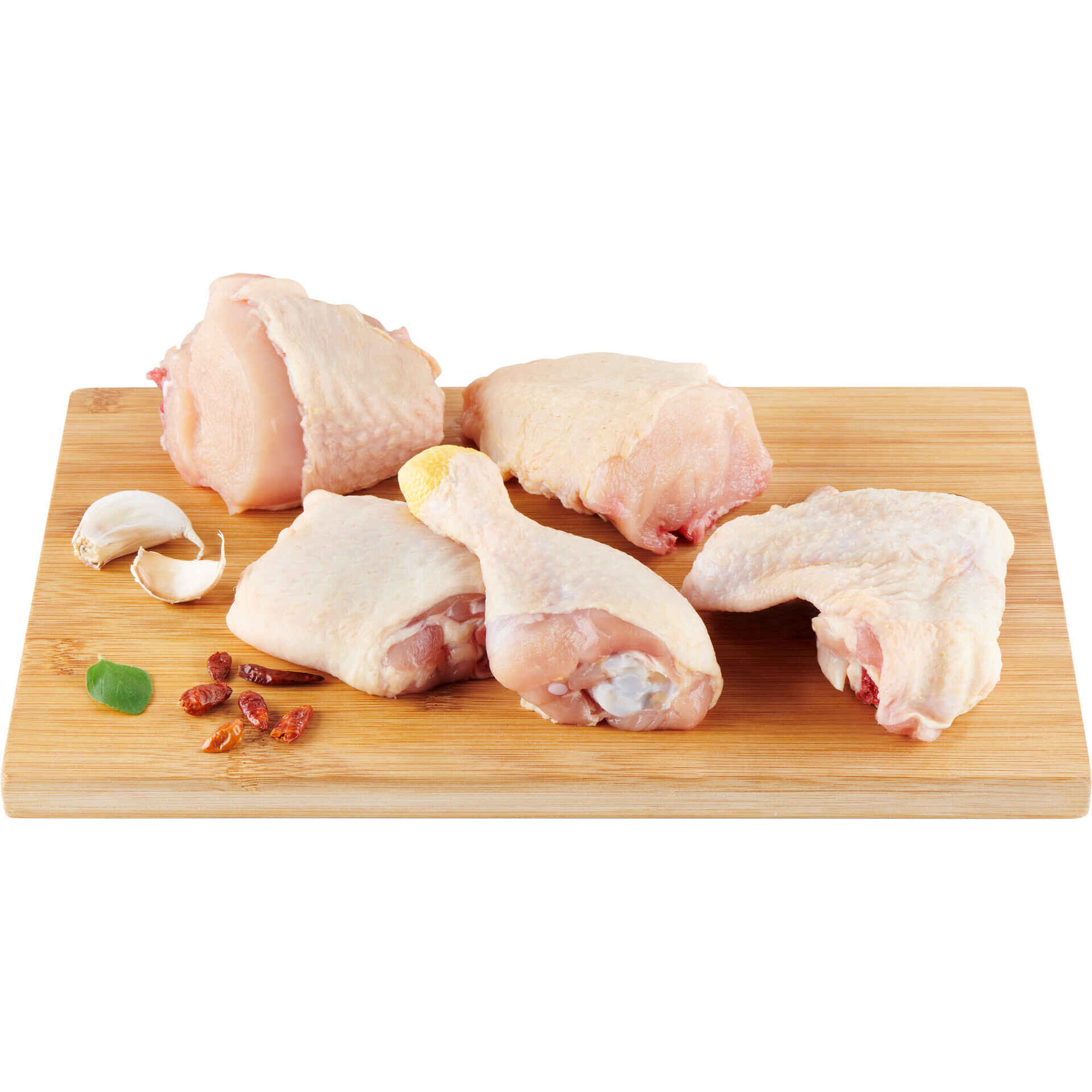 Metades de Frango em Pedaços