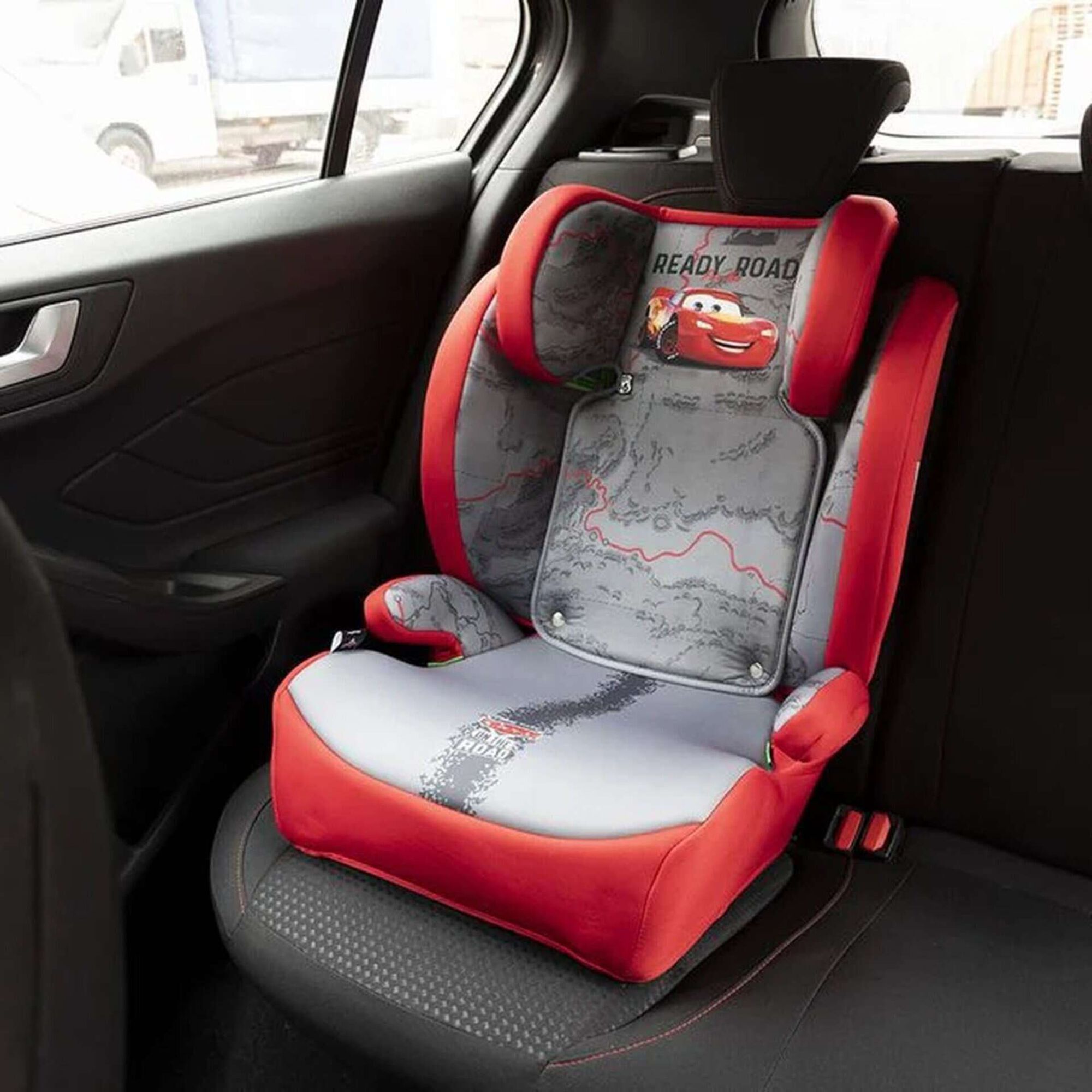 Cadeira Auto I-Size 100-150cm Cars Vermelho e Cinza Disney