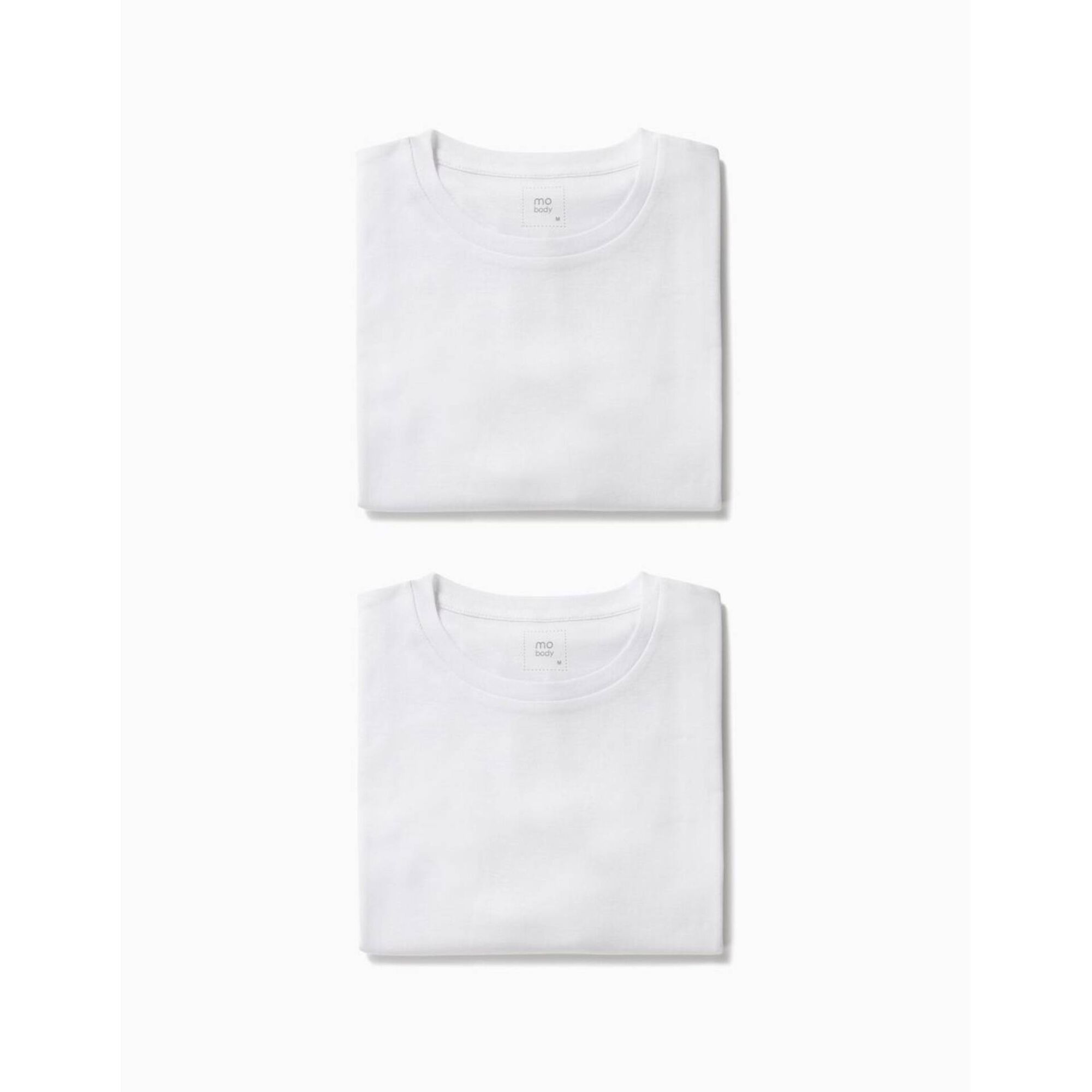 T-shirt Interior Gola Redonda Algodão Branco S Homem