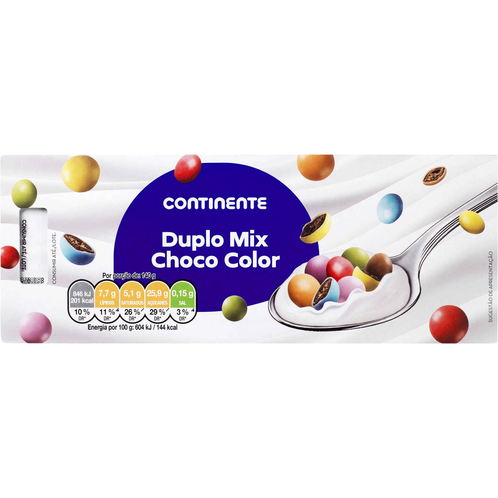 Iogurte Duplo Mix Chocolate Bolas Coloridas Infantil Iogurte Duplo Mix Chocolate Bolas Coloridas Infantil