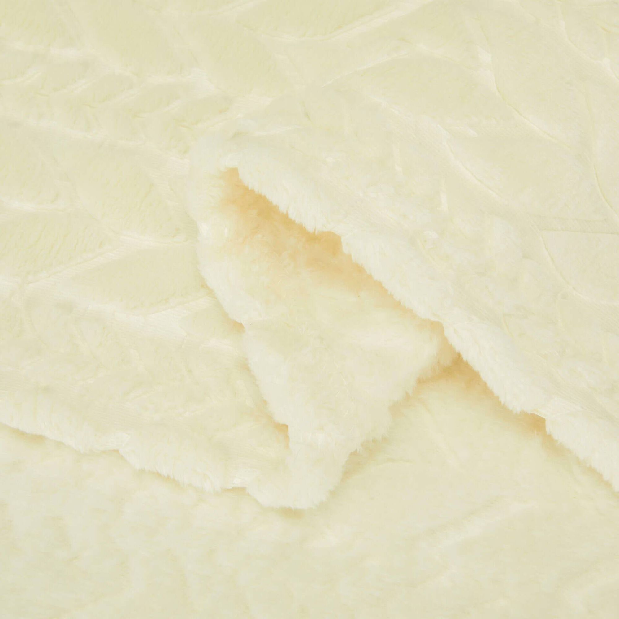 Manta Jacquard Branca 130x160cm Kasa