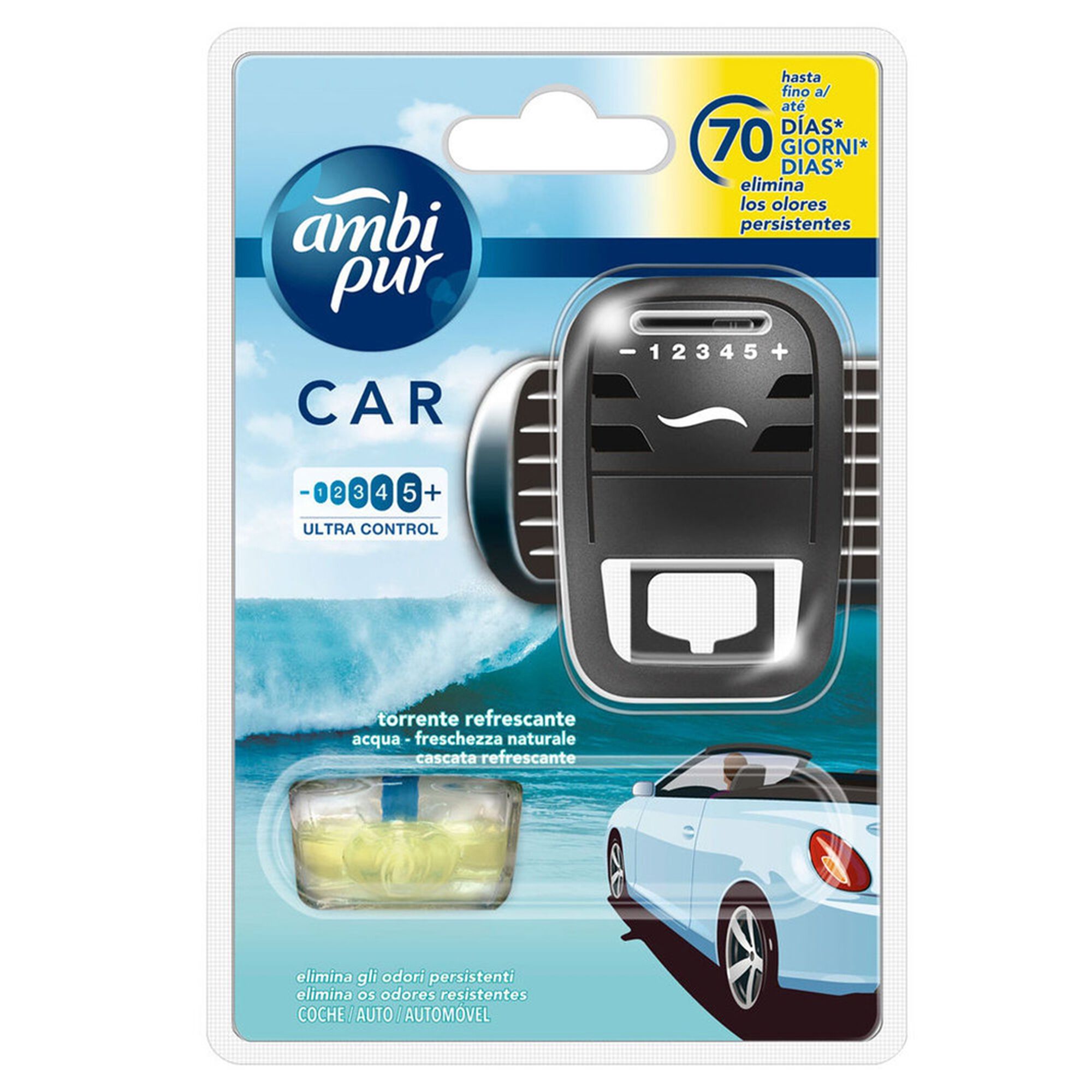 Difusor e Recarga Car Aqua Cascade Difusor e Recarga Car Aqua Cascade