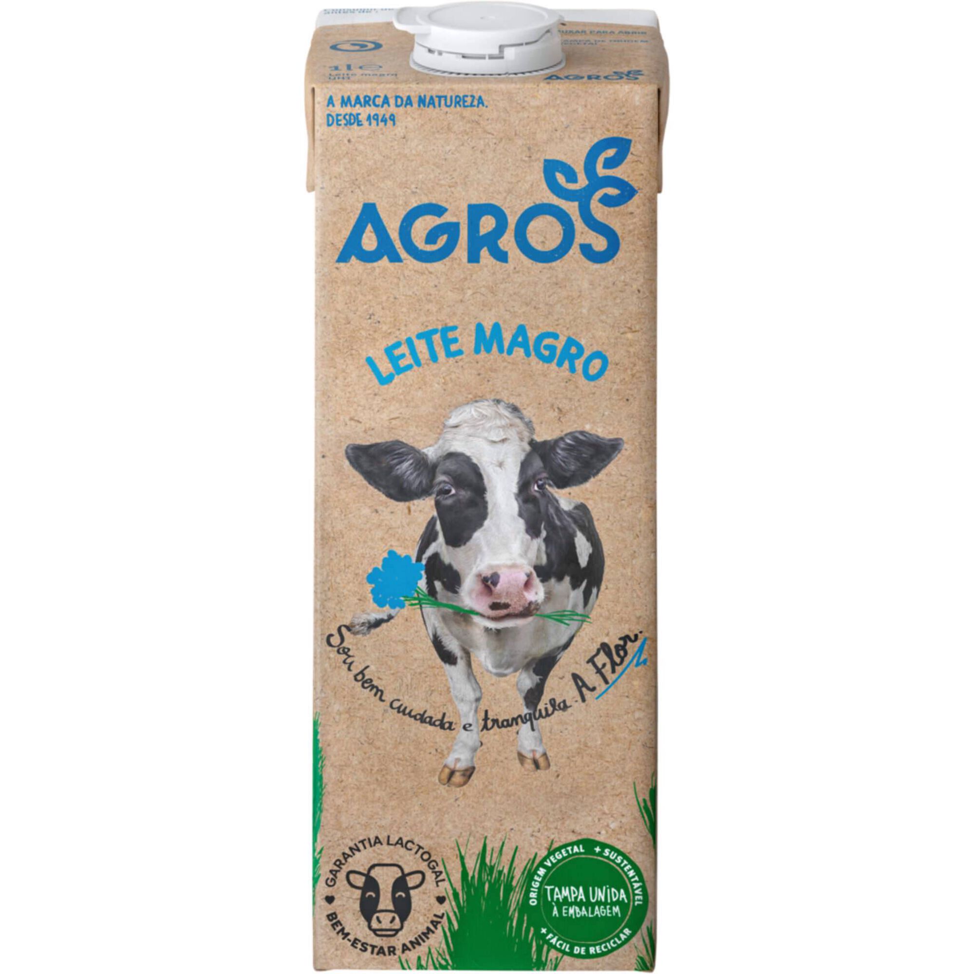 Leite UHT Magro Agros