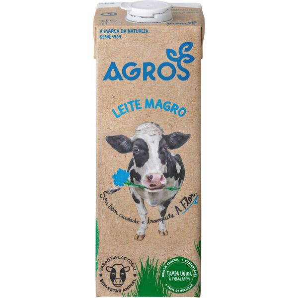 Leite UHT Magro Agros