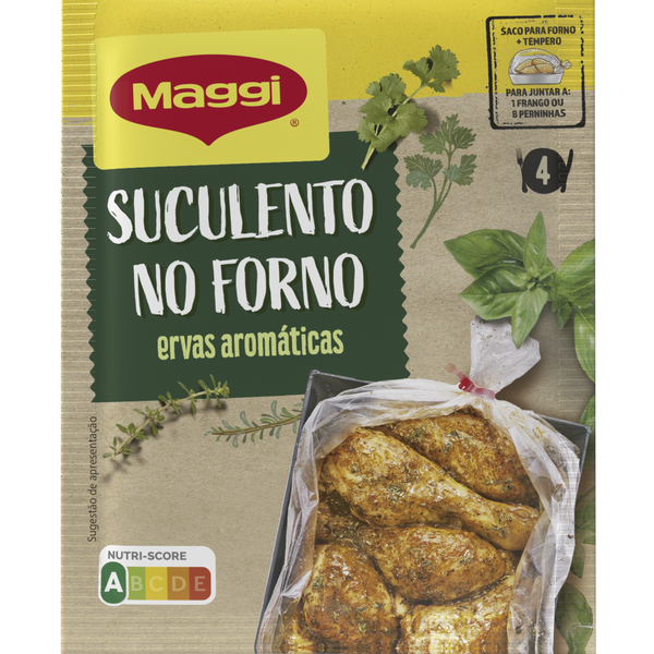 Molho Suculento Frango no Forno à Provençal com Ervas Aromáticas em Saqueta Maggi