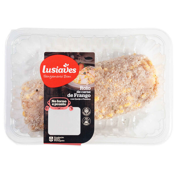 Rolo de Carne de Frango com Queijo Cheddar e Fiambre Lusiaves
