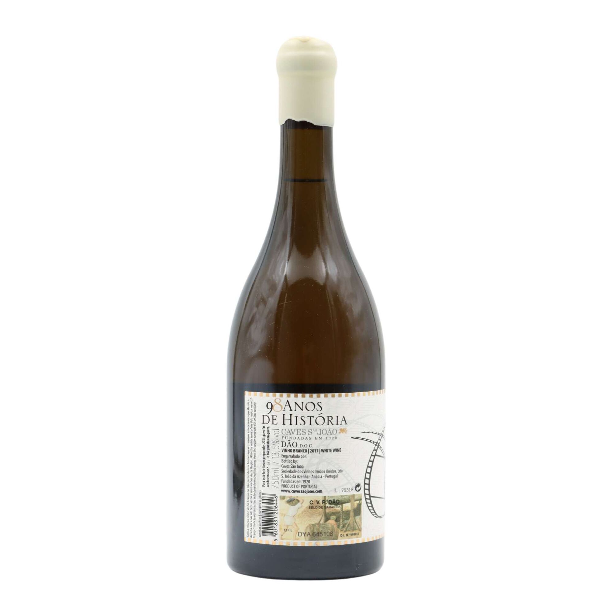 Caves S&atilde;o Jo&atilde;o 98 Anos De Hist&oacute;ria Bairrada Vinho Branco