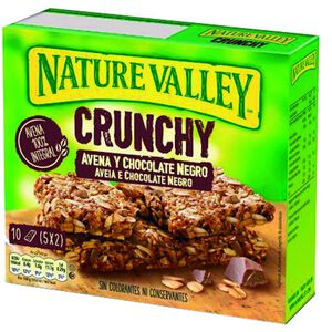 Barras de Cereais Crunchy Aveia e Chocolate Negro Nature Valley
