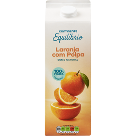 Sumo 100% Laranja Espremida com Polpa Continente Equil&iacute;brio