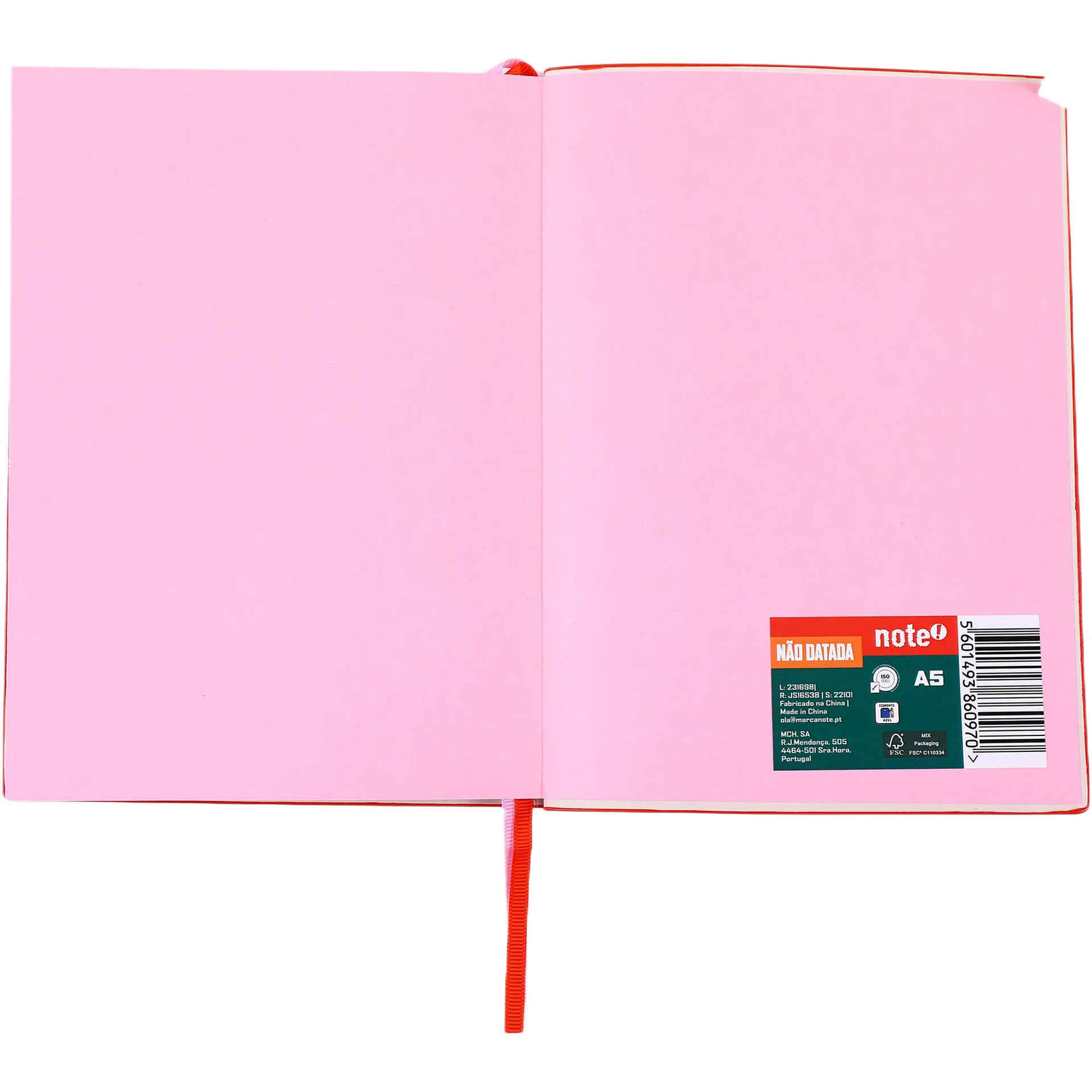 Agenda A5 com Bolso para Telem&oacute;vel (v&aacute;rias cores) Note!