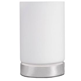 Candeeiro de Mesa Vidro Branco Frank Kasa