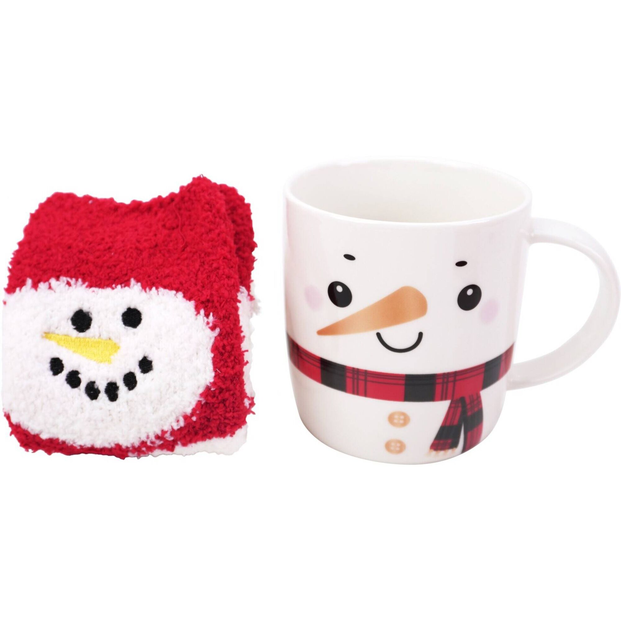 Caneca Boneco Neve com Meias