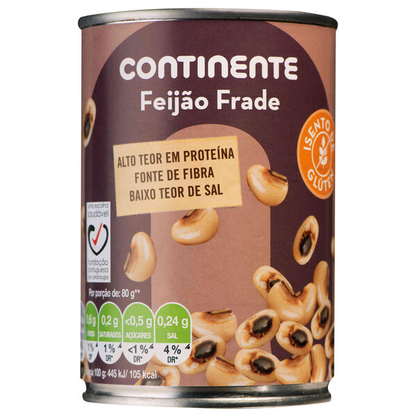 Feijão Frade Cozido Continente