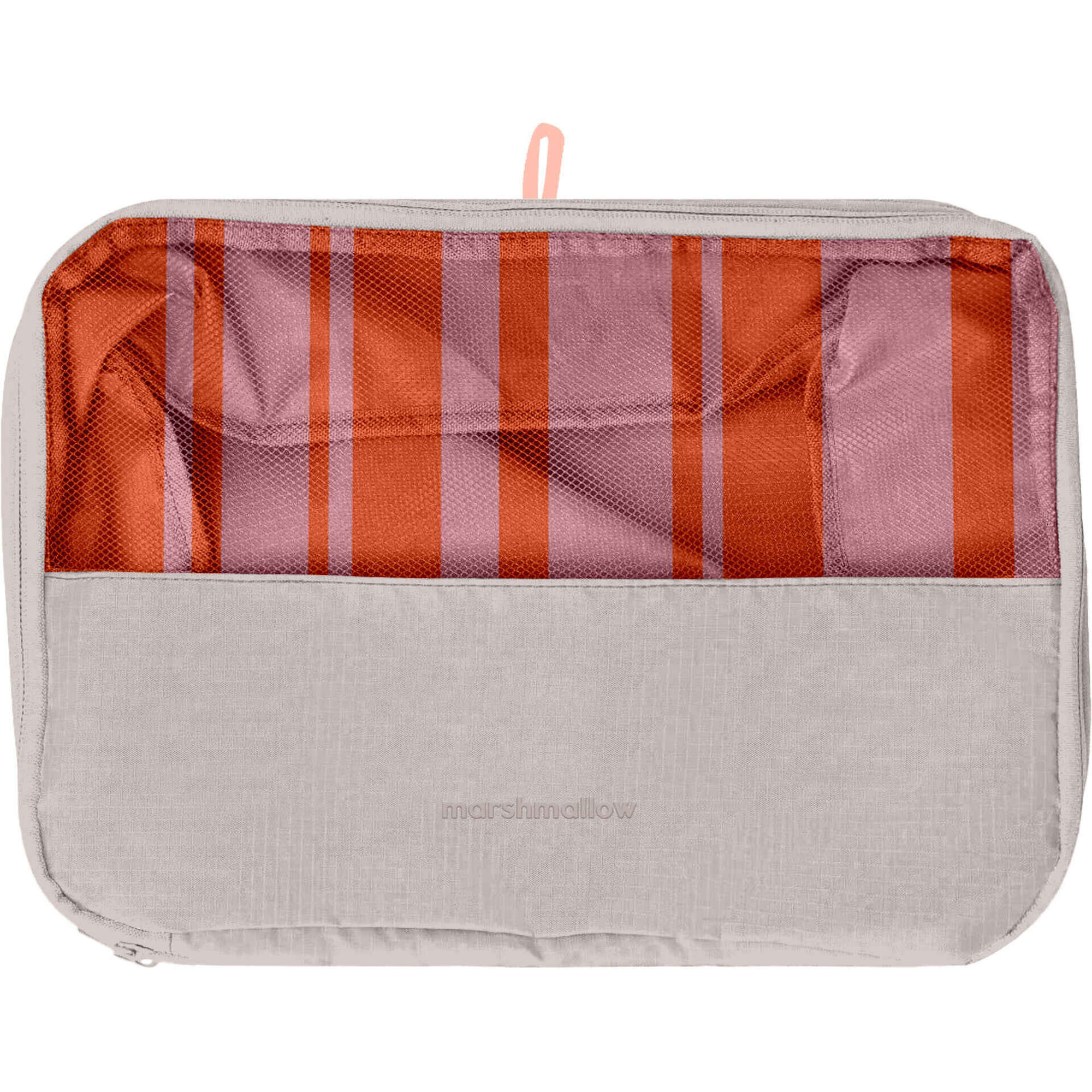 Organizador de Viagem Riscas Laranja e Rosa Marshmallow