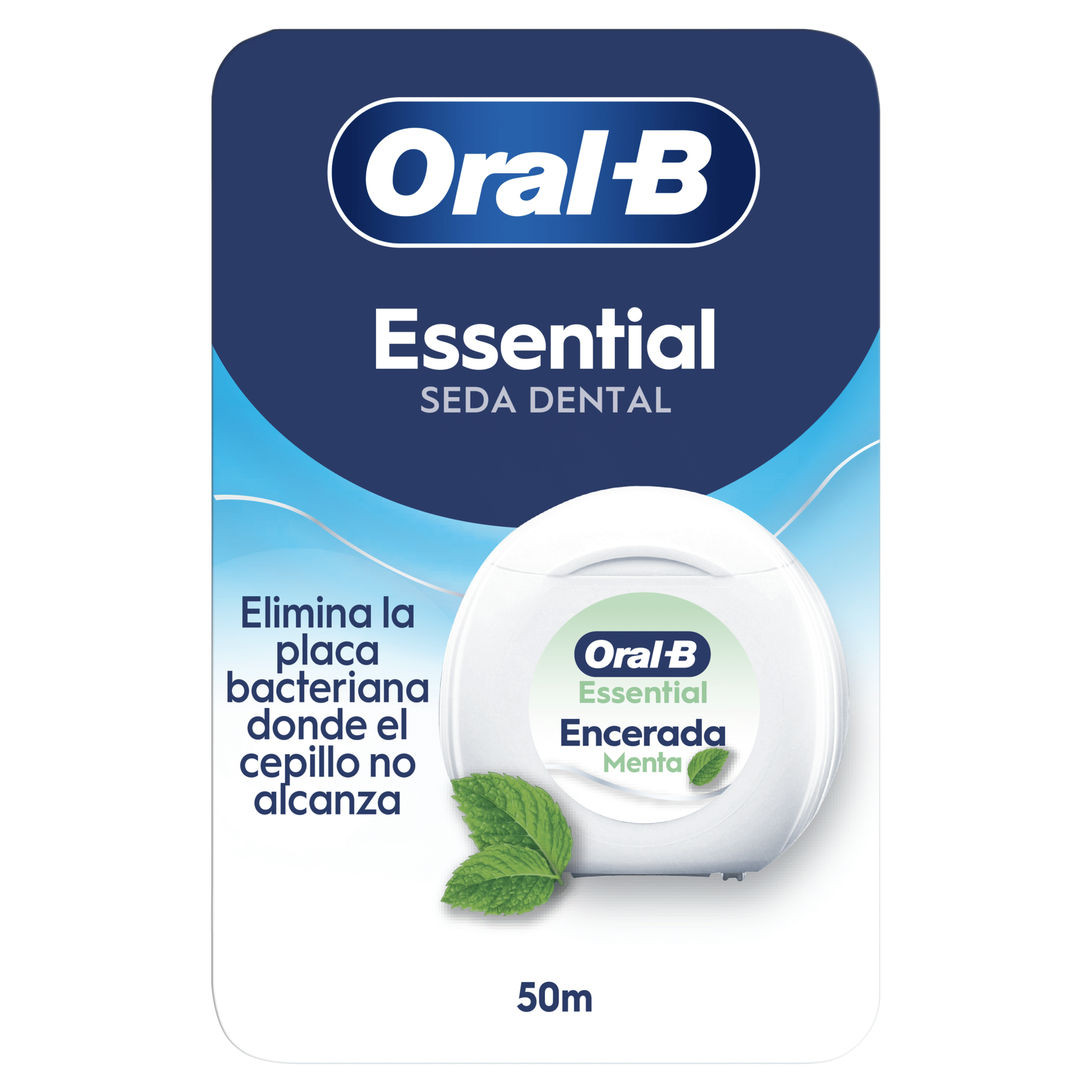 Fio Dent&aacute;rio Essential Menta 50 m Oral-B
