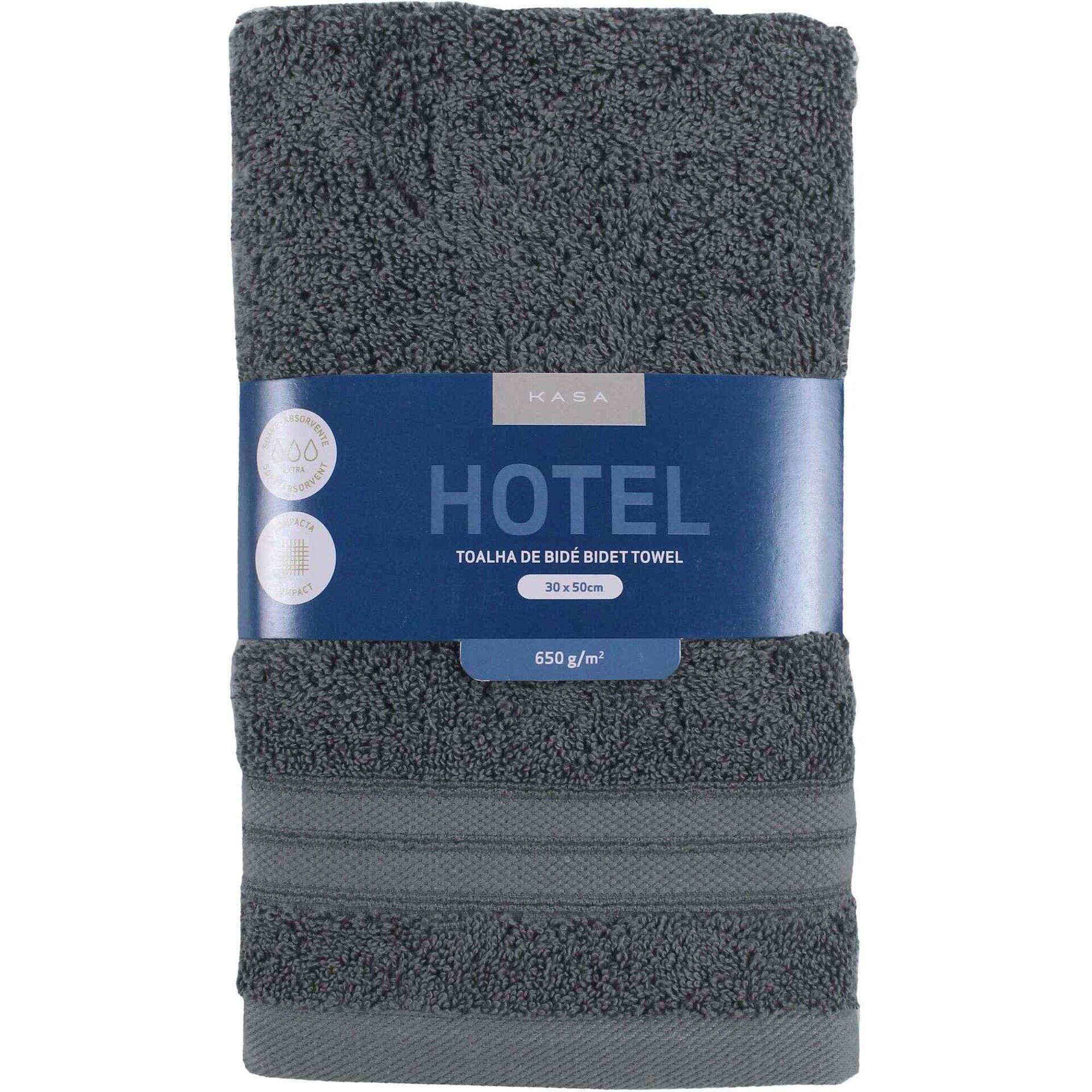 Toalha Bid&eacute; Hotel Cinza Kasa