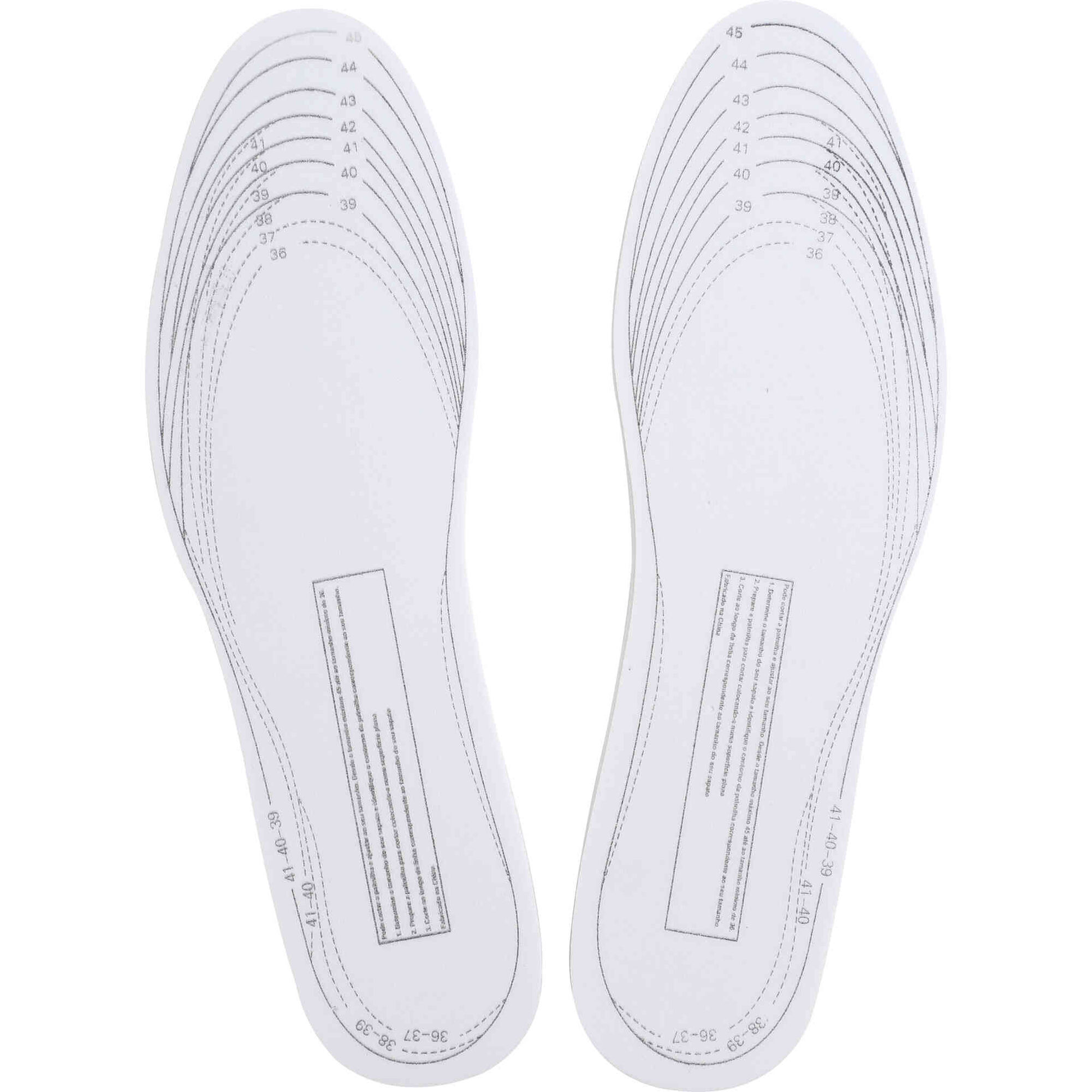 Palmilhas Memory Foam Tamanho &Uacute;nico Bazar&atilde;o