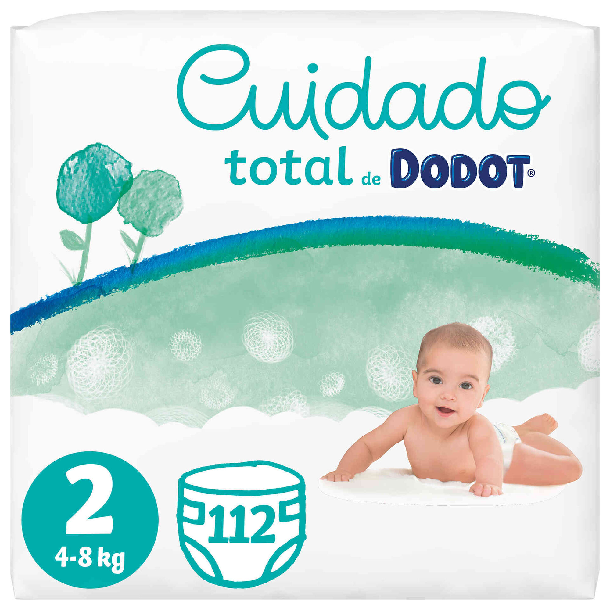 Fraldas Cuidado Total 4-8kg T2