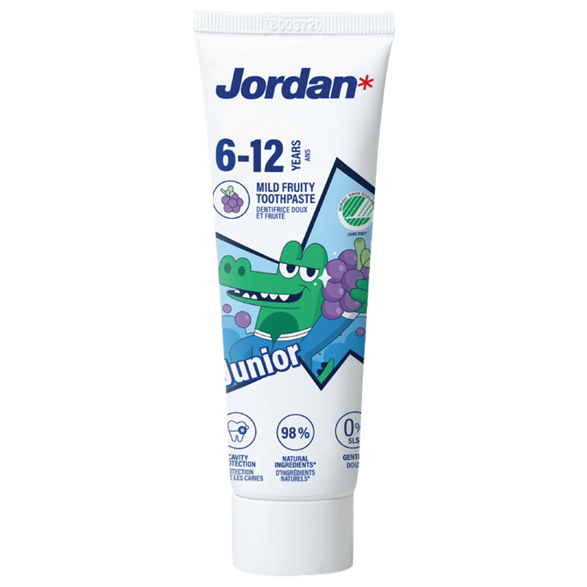 Pasta de Dentes J&uacute;nior 6 a 12 Anos Jordan