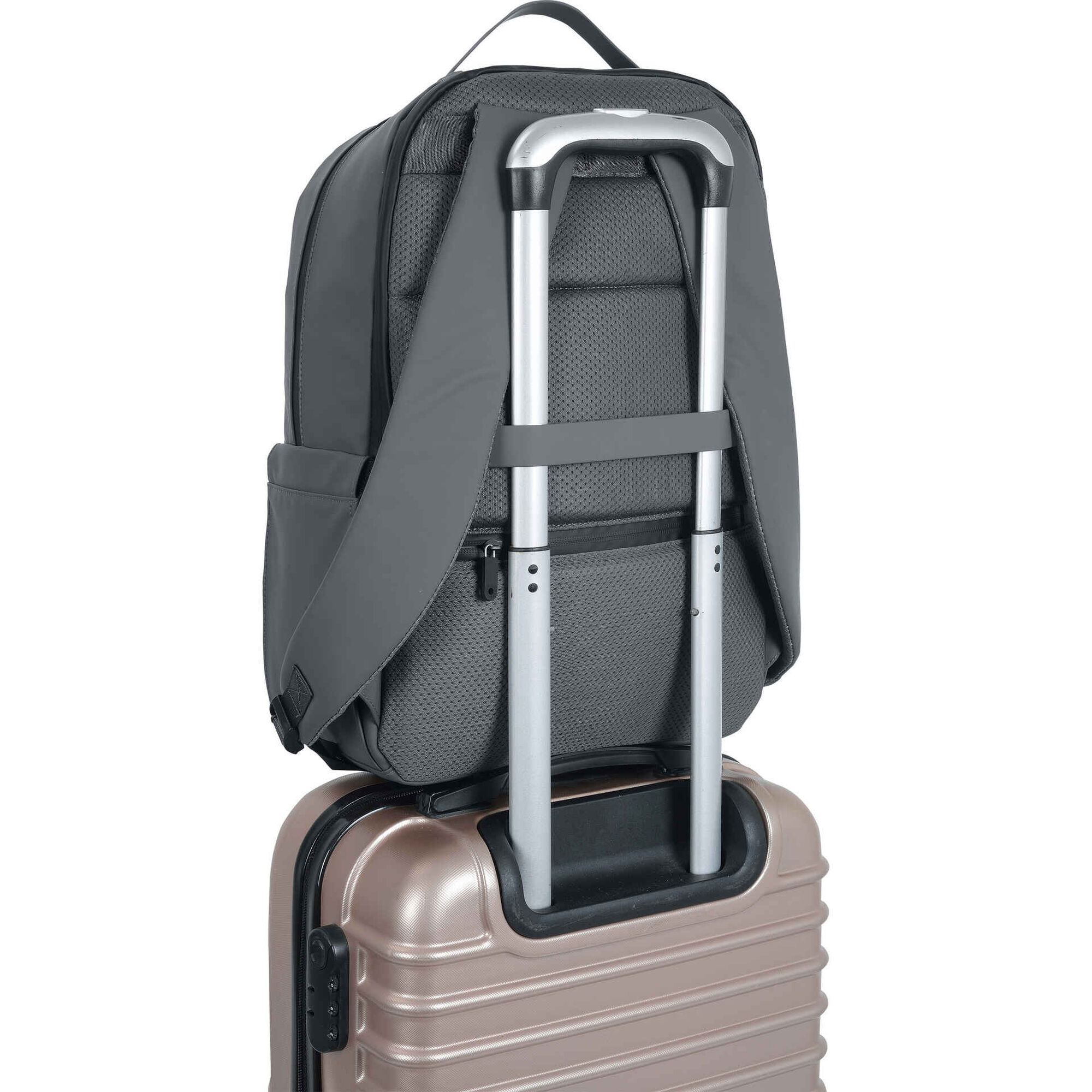 Mochila Office Cinza Clarity Marshmallow