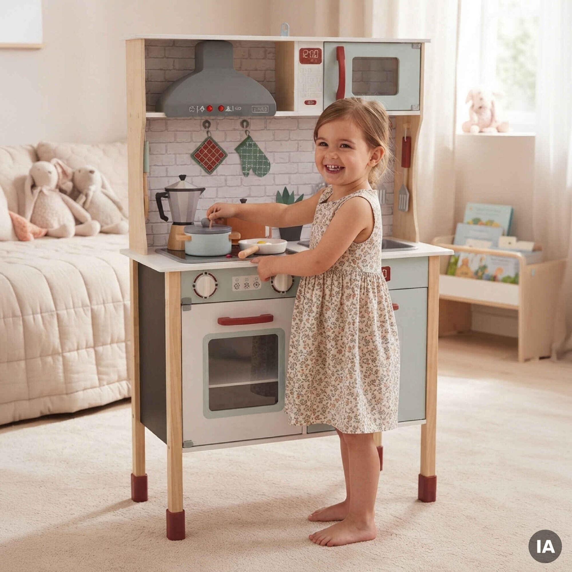 Zoko Play to Grow - Cozinha Grande de Madeira Eletr&oacute;nica