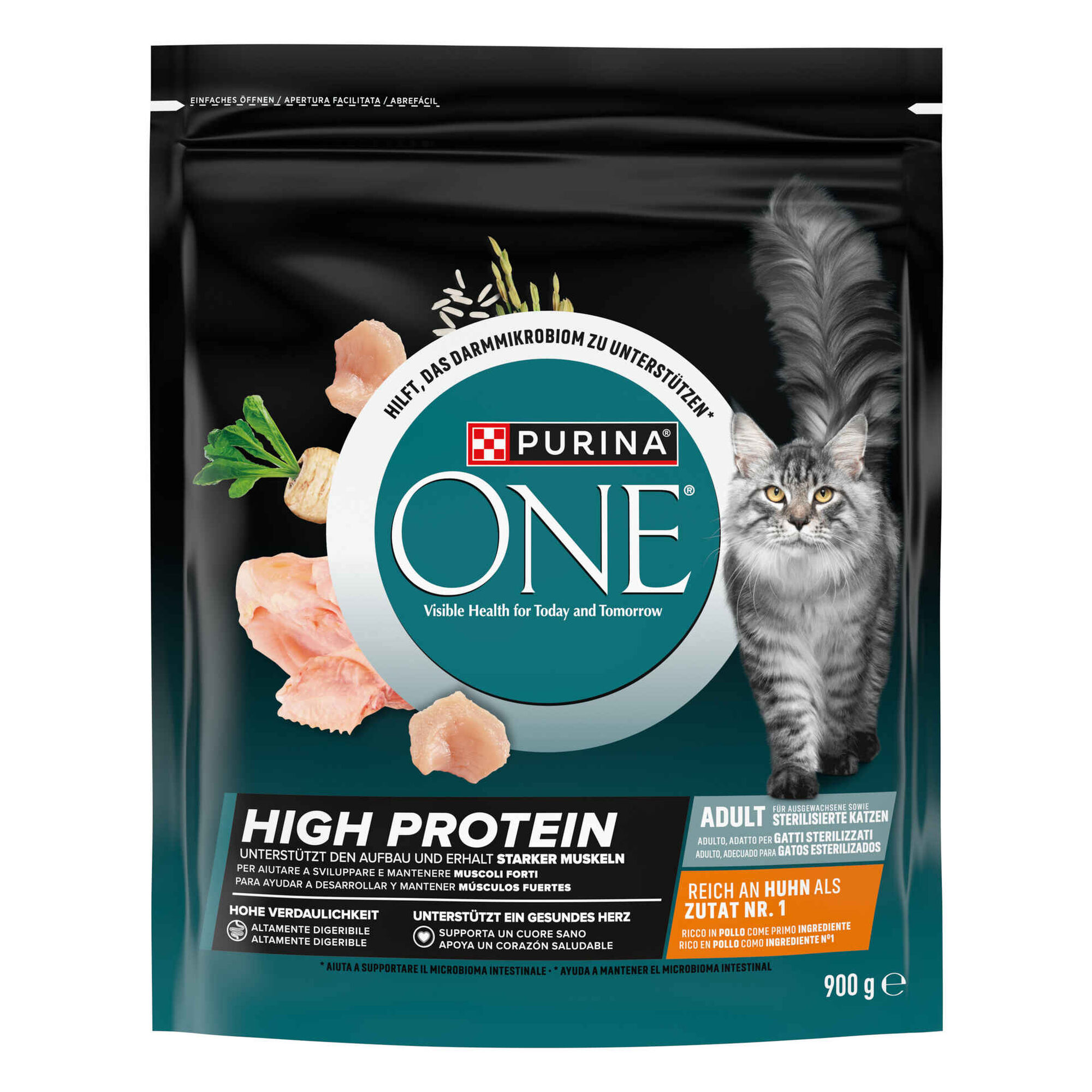 Ra&ccedil;&atilde;o para Gato Adulto High Protein Frango Purina One