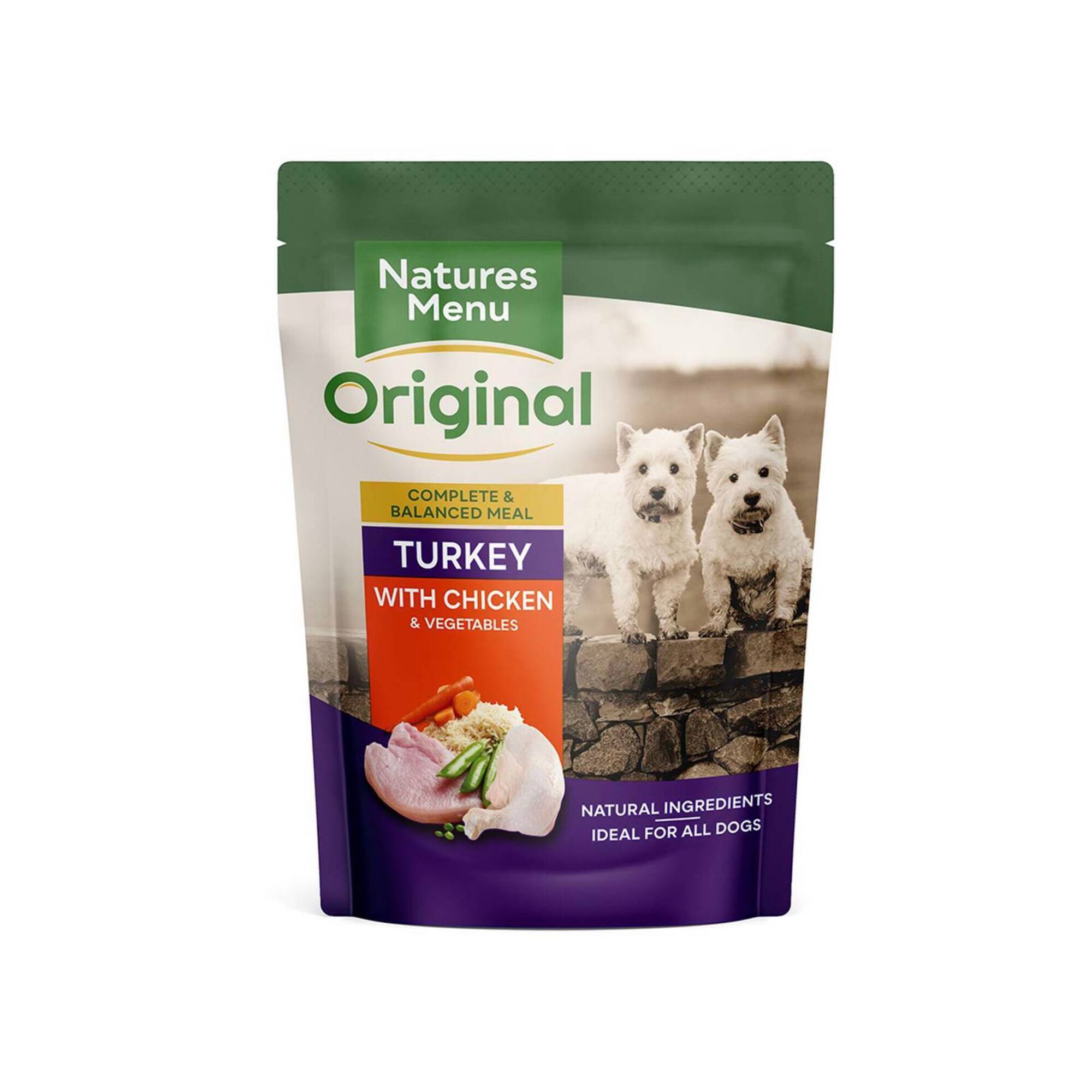 Comida Húmida para Cão Adulto Peru e Frango Saquetas Comida Húmida para Cão Adulto Peru e Frango Saquetas