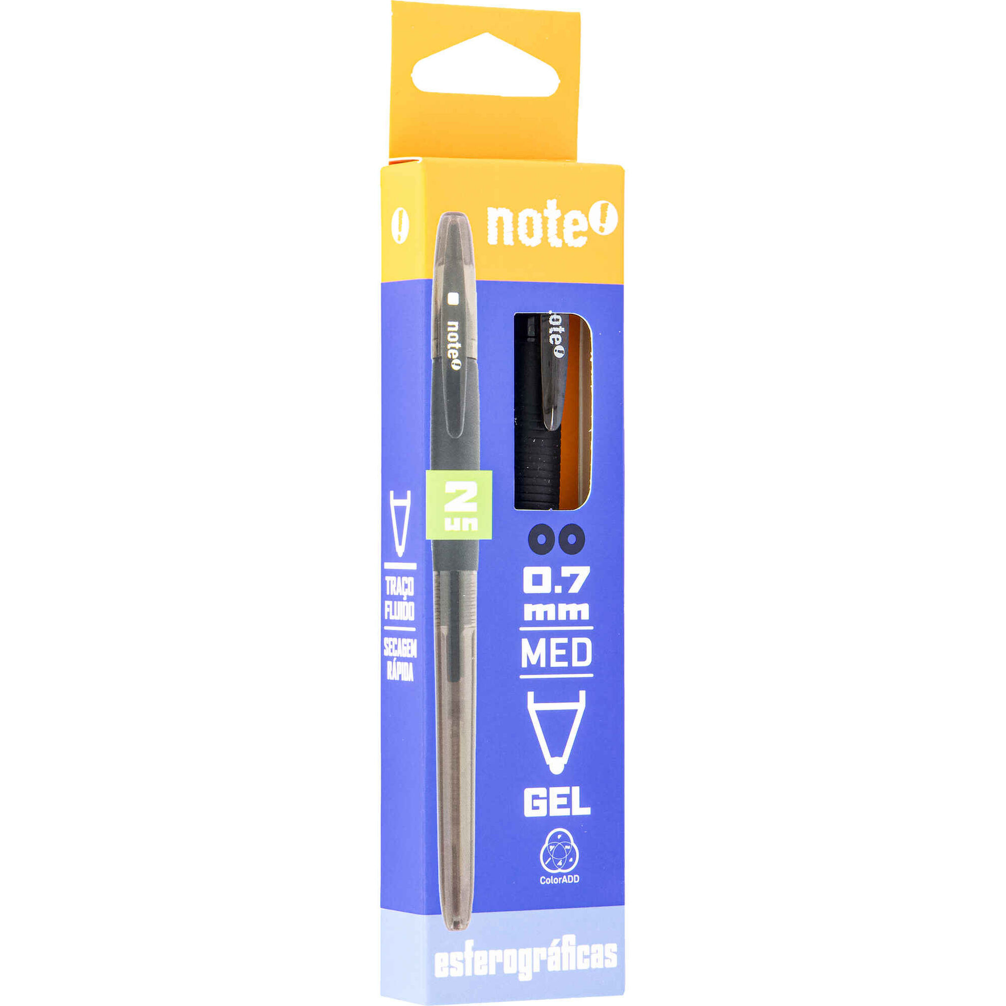 Conjunto 2 Canetas de Tinta Gel Preta Note!