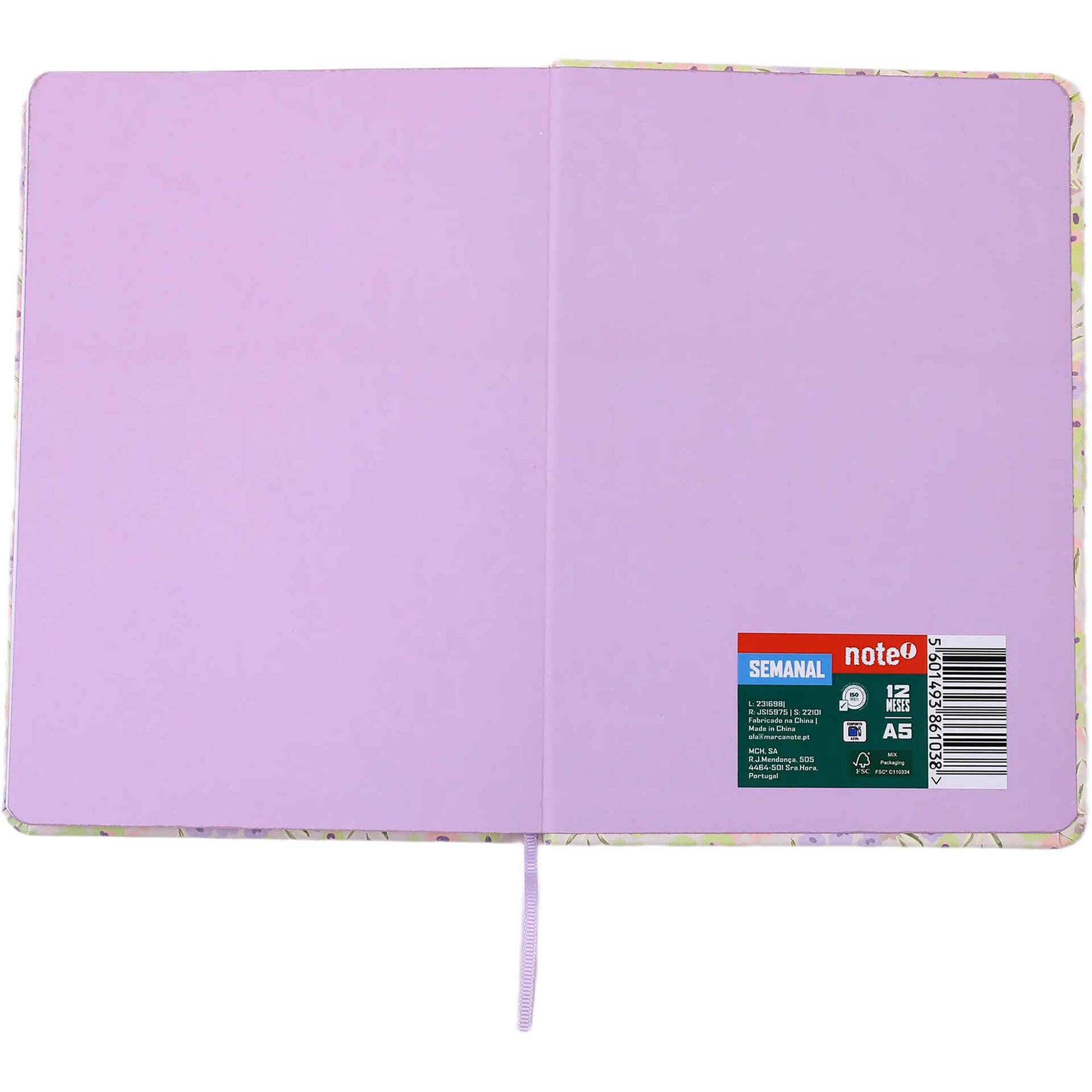 Agenda Semanal 2027 A5 Mini Flowers (v&aacute;rias cores) Note!