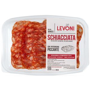 Salame Schiacciata Picante Fatiado Levoni