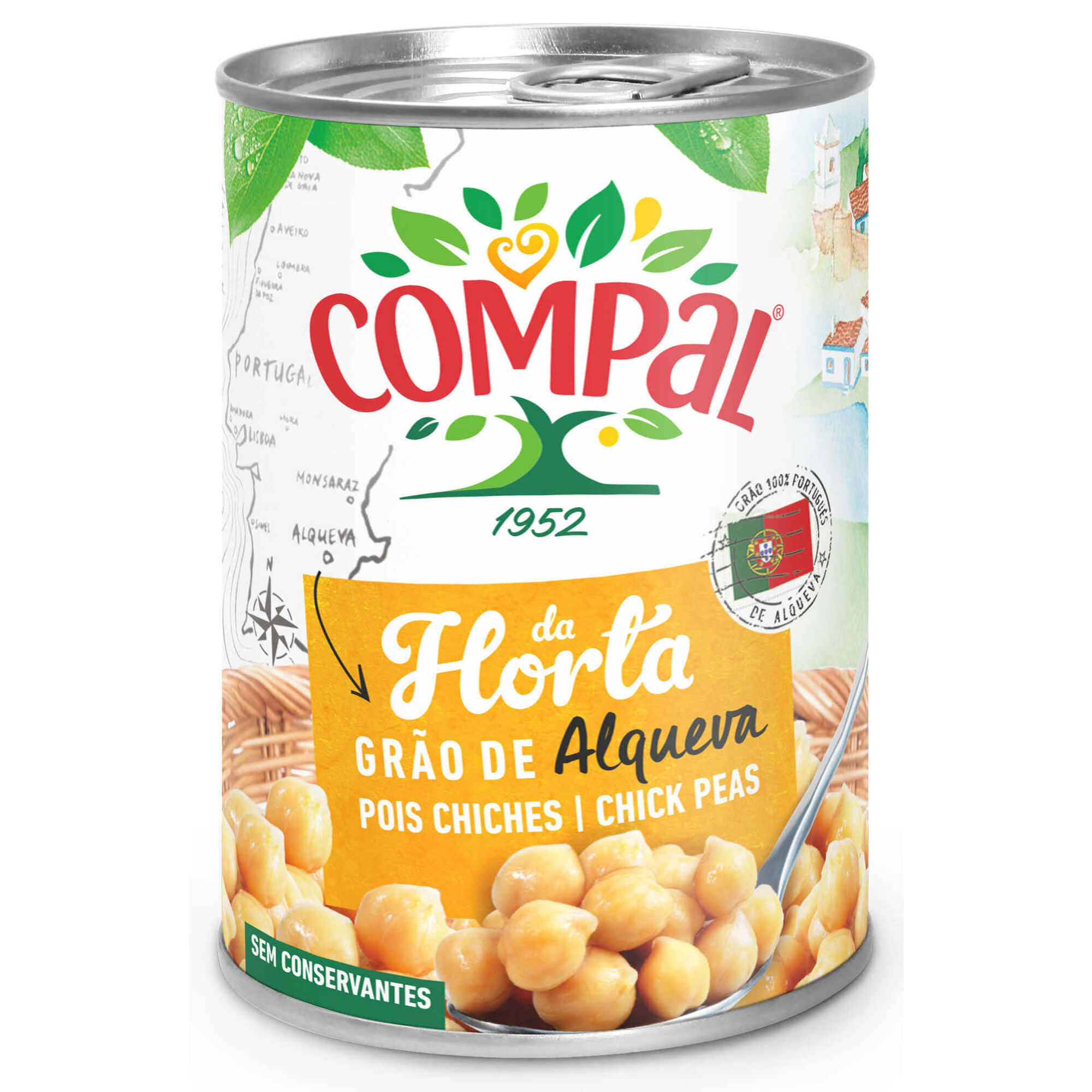 Grão de Bico Cozido sem Glúten