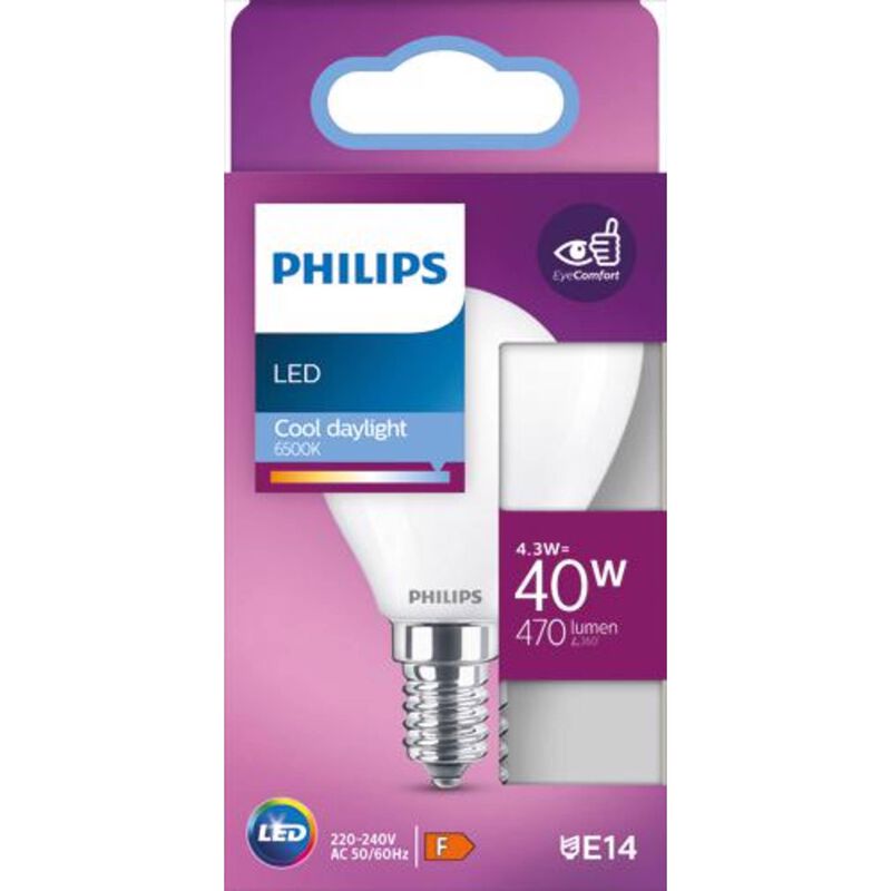 Lâmpada LED Vela E14 6500K 40W Philips