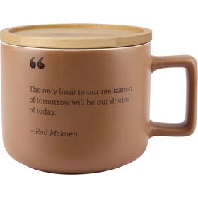 Caneca 400ml com Tampa Castanha Caneca 400ml com Tampa Castanha