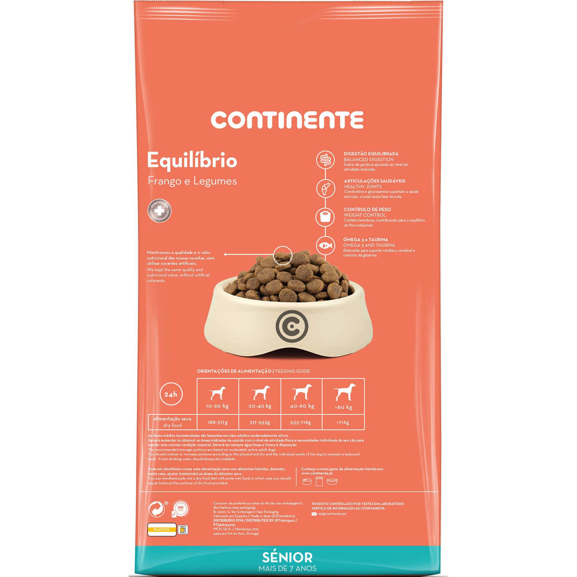 Ração para Cão Sénior Frango e Legumes