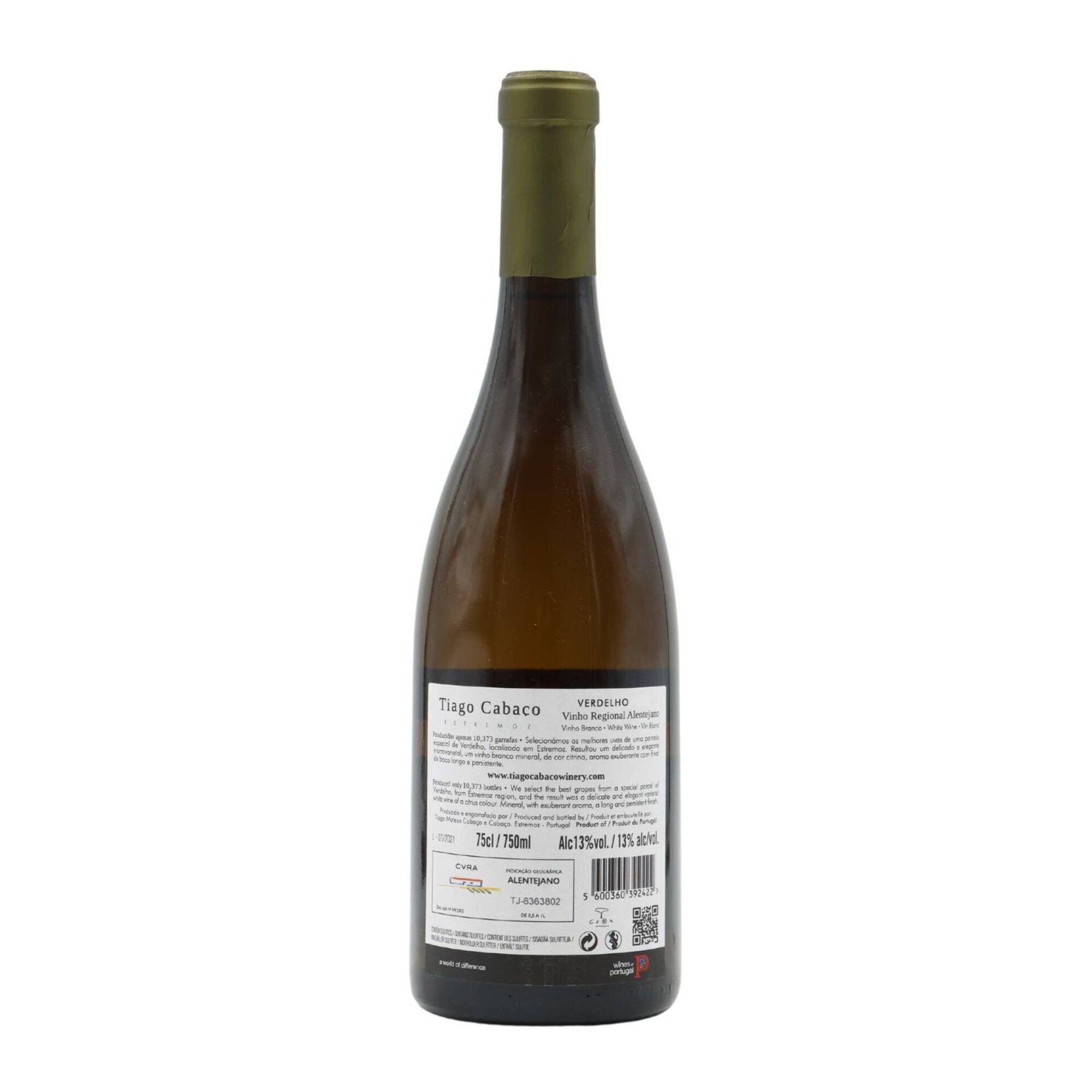 Tiago Caba&ccedil;o Verdelho Alentejano Vinho Branco