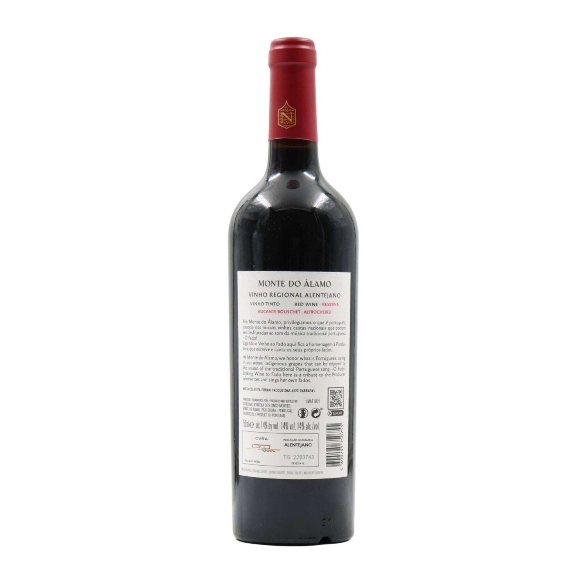 Monte Do &Aacute;lamo Reserva Alentejano Vinho Tinto