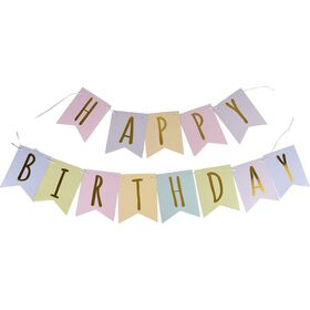 Grinalda Happy Birthday Soft Colors Kasa