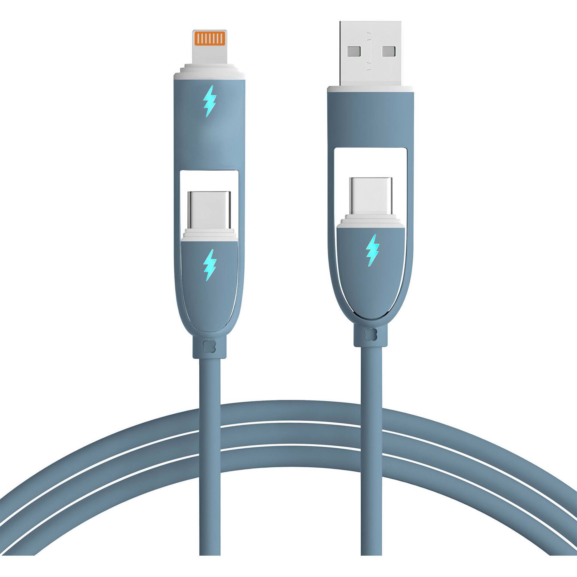 Cabo de Carregamento USB-C Fusion Azul Bazar&atilde;o