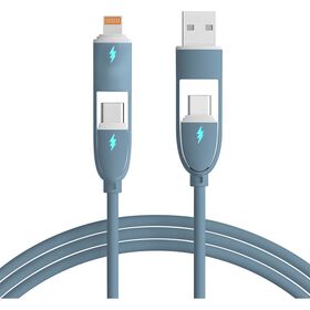 Cabo de Carregamento USB-C Fusion Azul Bazar&atilde;o
