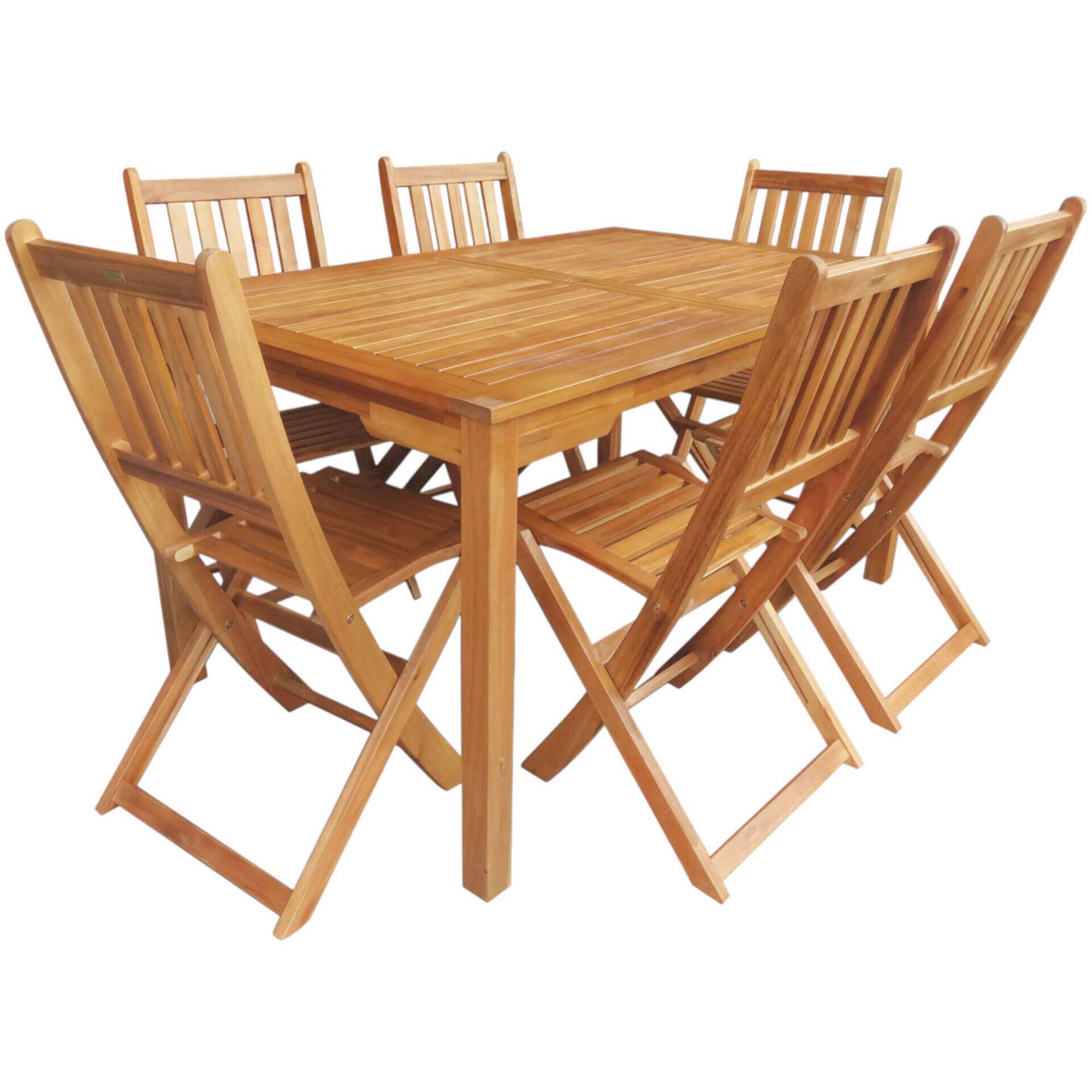 Conjunto Jardim 6 Lugares Madeira Lisboa Kasa