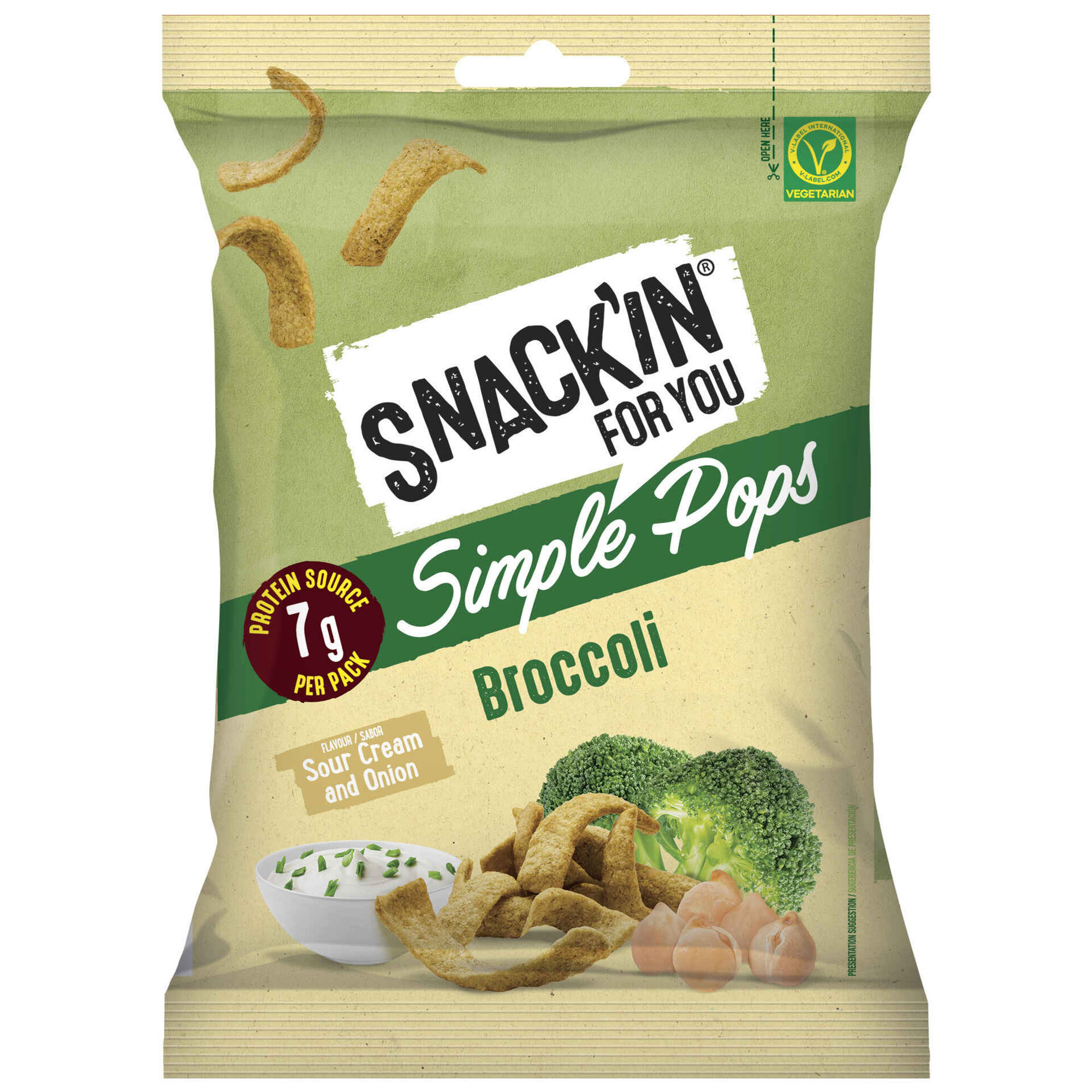 Snacks Simple Pops de Grão e Brócolos Snacks Simple Pops de Grão e Brócolos
