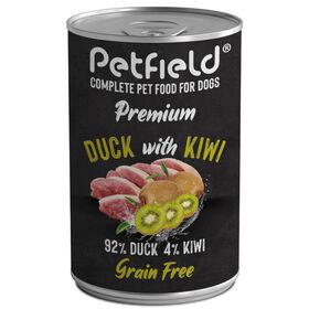 Comida H&uacute;mida para C&atilde;o Adulto Pato e Kiwi Petfield