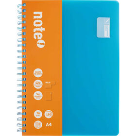 Caderno Multidisciplinar com Elástico Espiral A4 Pautado