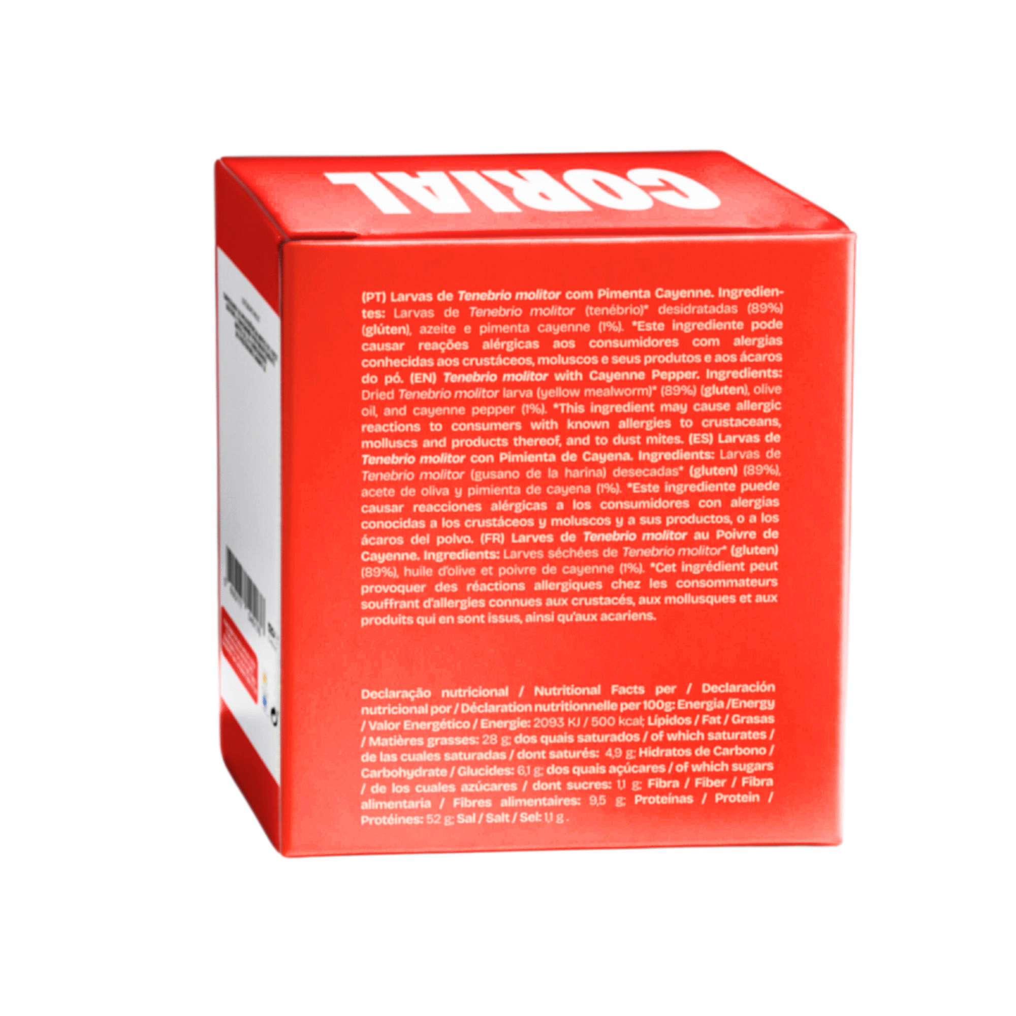 Snack Tenebrio Molitor Desidratado com Sabor a Pimenta Snack Tenebrio Molitor Desidratado com Sabor a Pimenta
