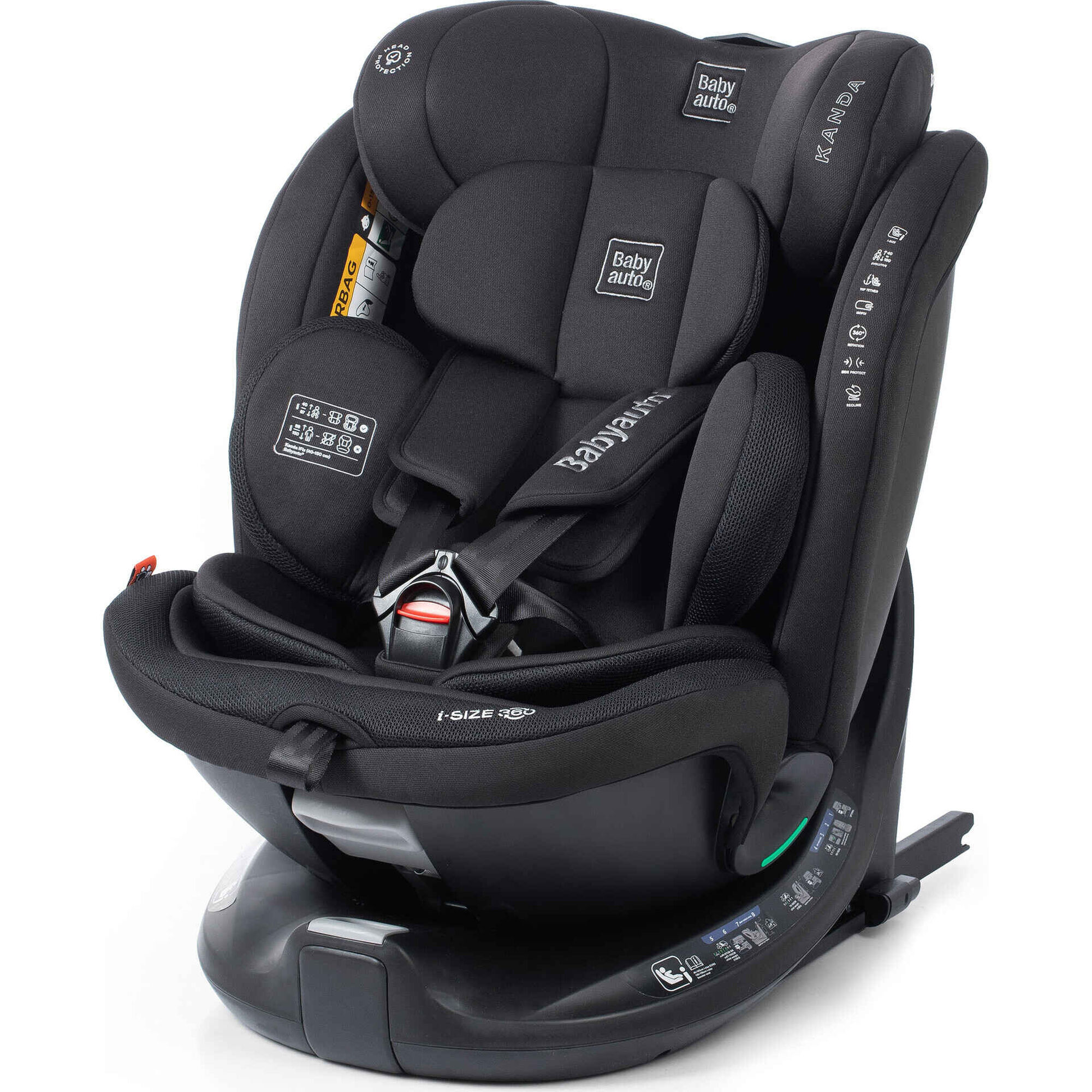 Cadeira Auto I-Size 40-150 Kanda Preta Babyauto