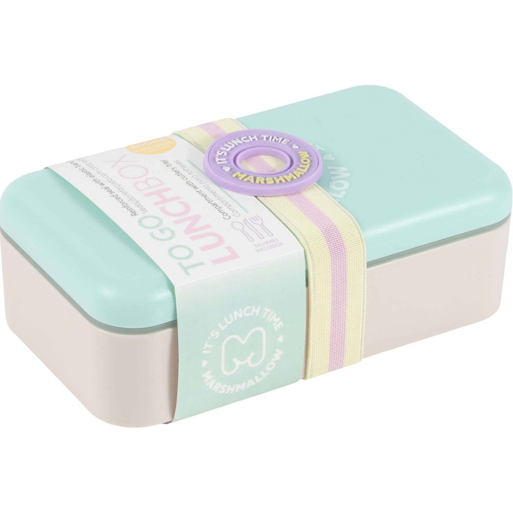 Caixa para Lanche (v&aacute;rias cores) Marshmallow