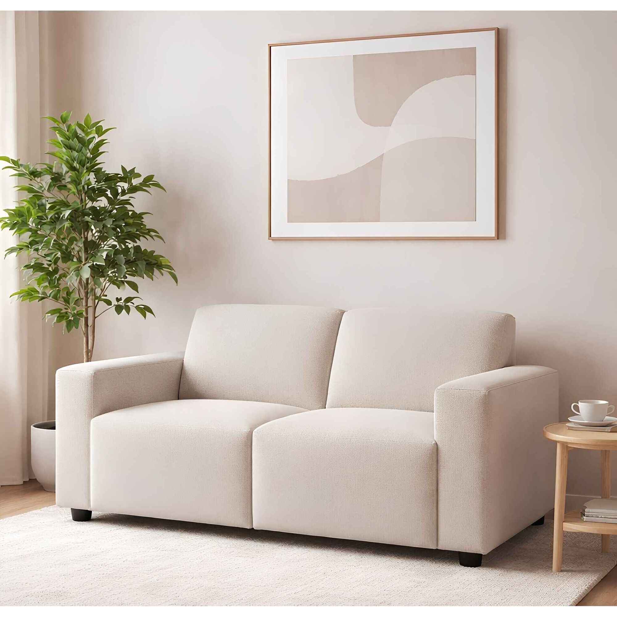 Sof&aacute; 2 Lugares Urban Cinza Kasa