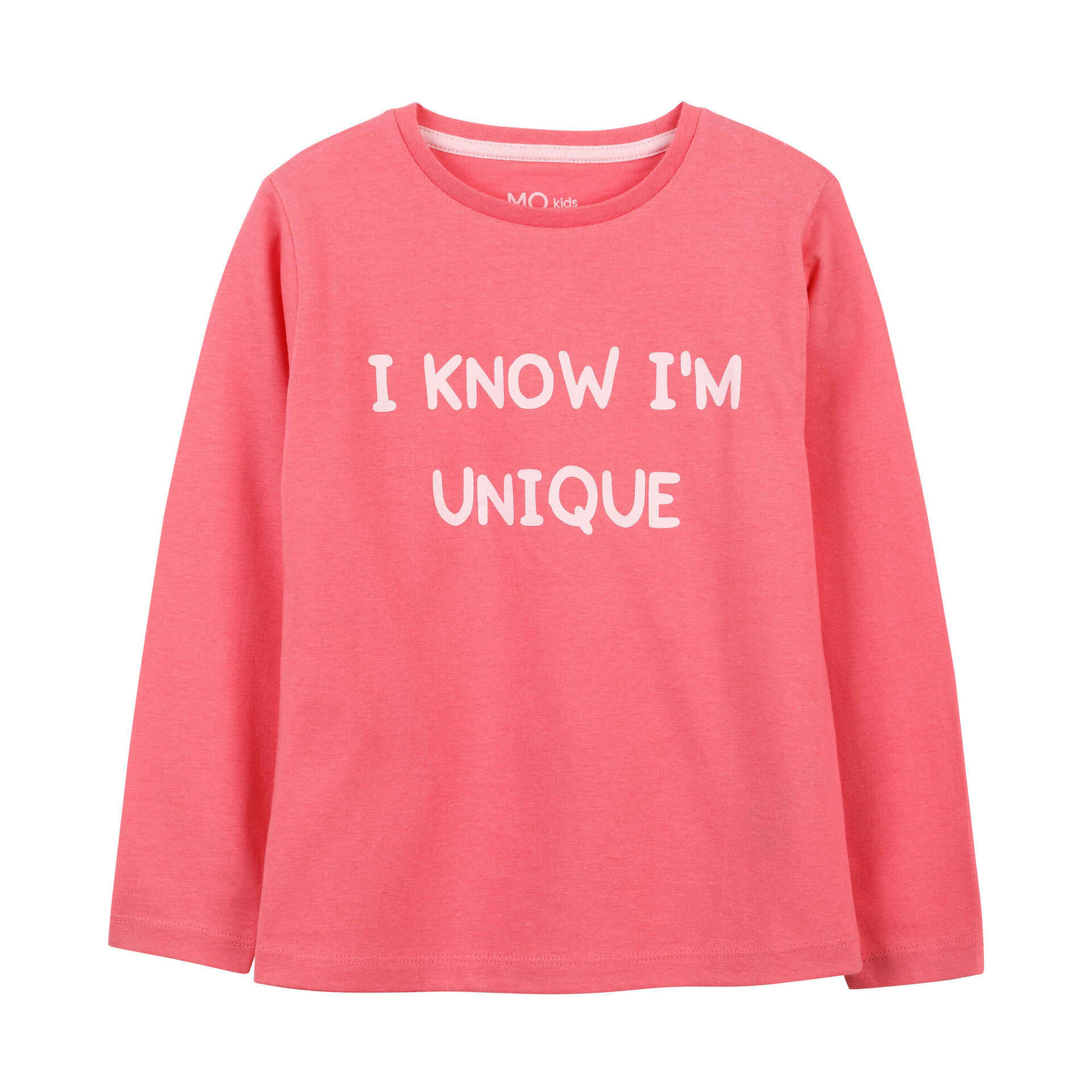T-shirt Unique Manga Comprida Algodão Rosa T-shirt Unique Manga Comprida Algodão Rosa